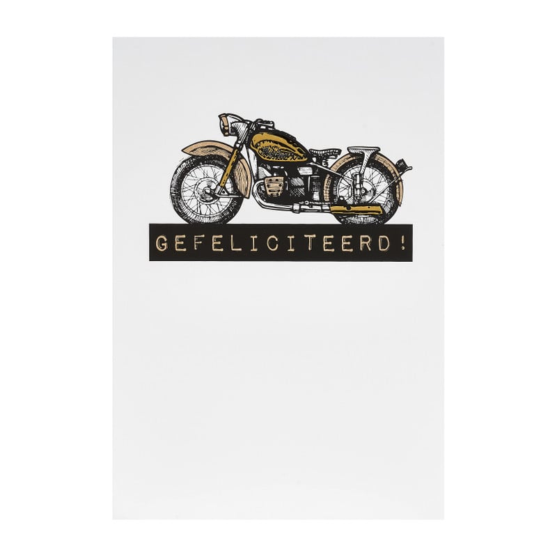 Postkaart - goudprint - 10 stuks - 12x17 cm