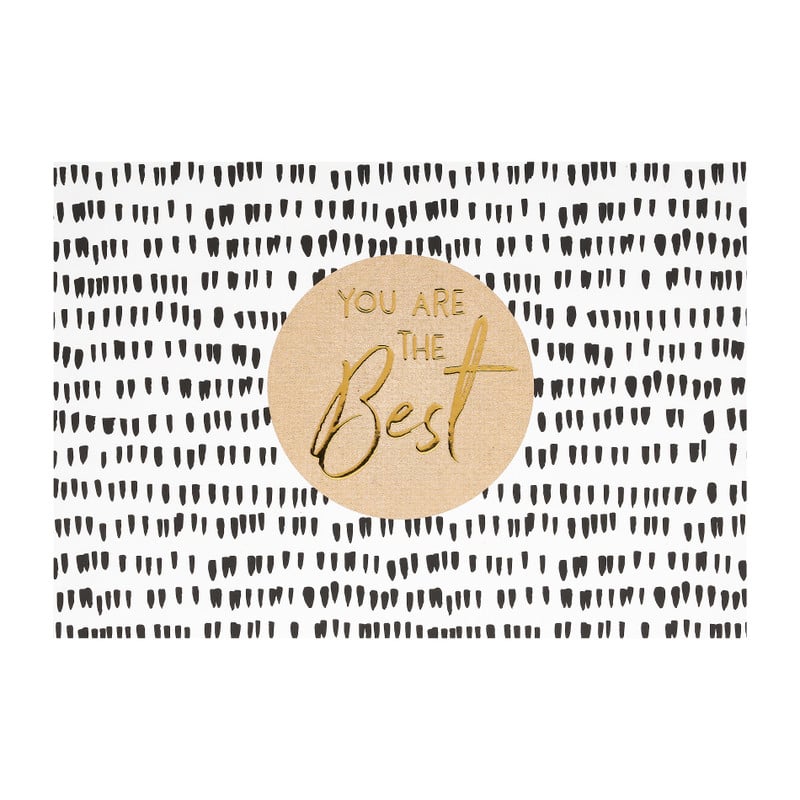 Postkaart - goudprint - 10 stuks - 12x17 cm