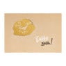Postkaart - goudprint - 10 stuks - 12x17 cm