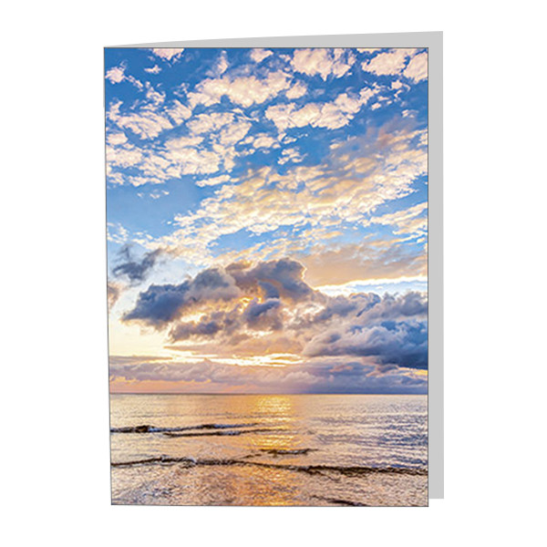 Dubbele wenskaarten vakantie - set van 4