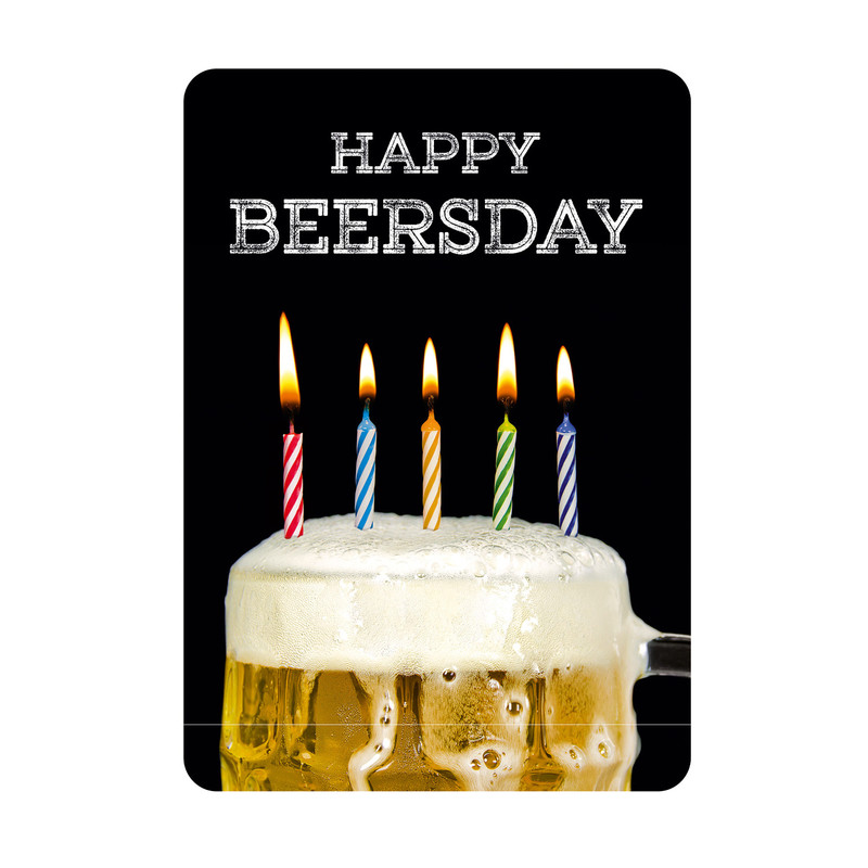 Wenskaarten verjaardag - set van 6