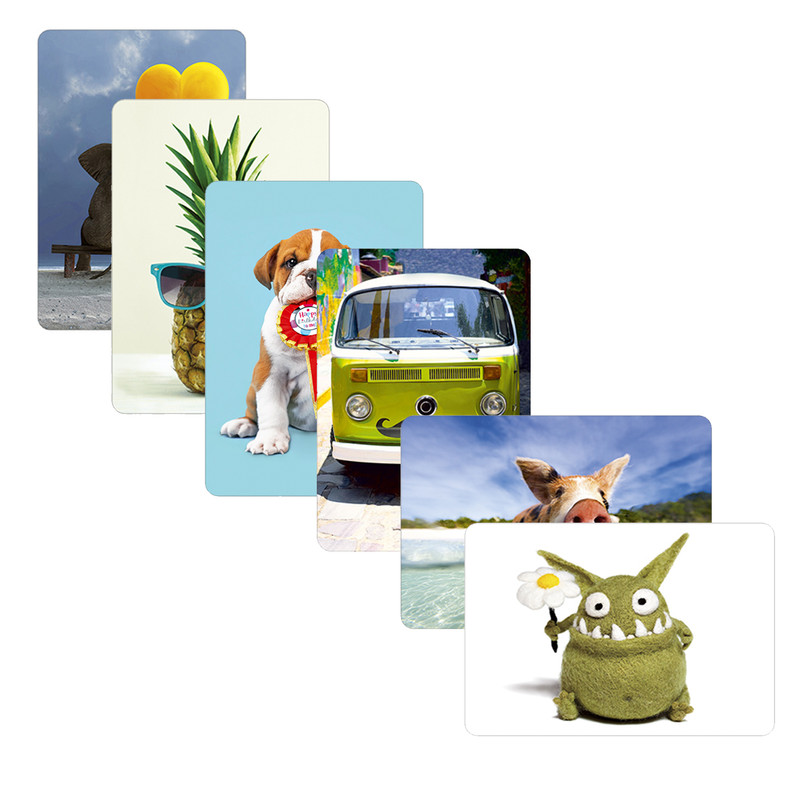 Wenskaarten zomaar - set van 6