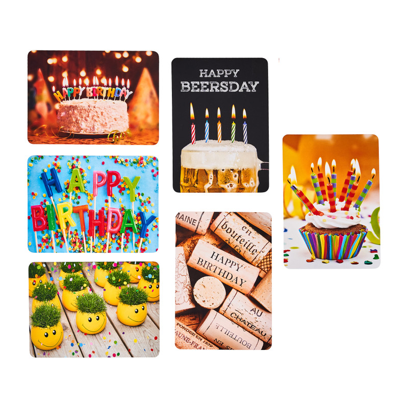 Postkaart - colors - 6 stuks - 12x17 cm