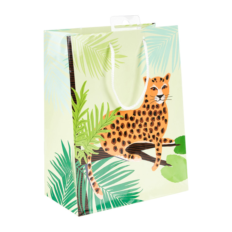 Kadotasje -  Leopard - 18x23cm