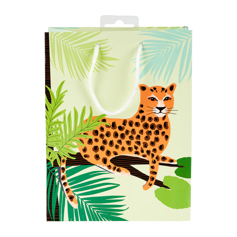 Kadotasje -  Leopard - 18x23cm