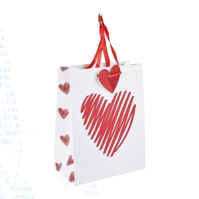 Cadeautasje valentijn - 23x17 cm