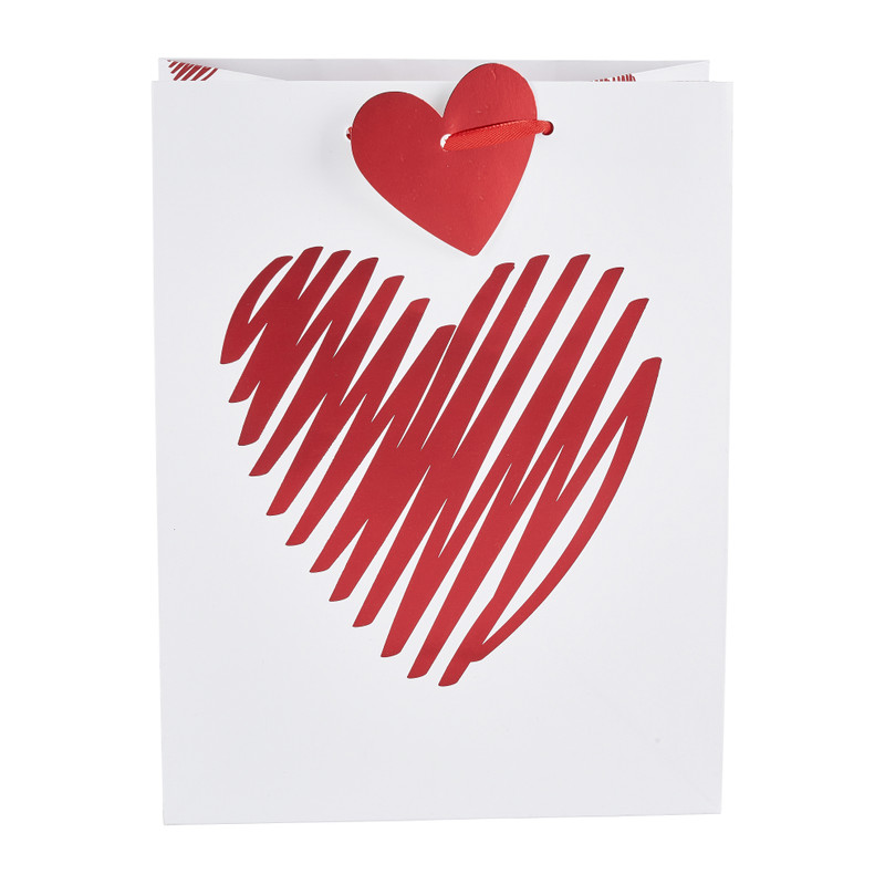 Cadeautasje valentijn - 23x17 cm