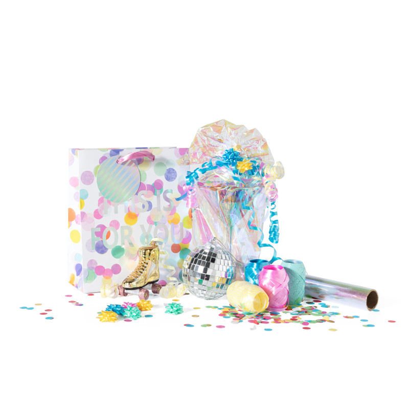 Cadeautasje this is for you - confetti - 18x21 cm