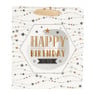 Cadeautasje Happy birthday - ster - 23x26 cm