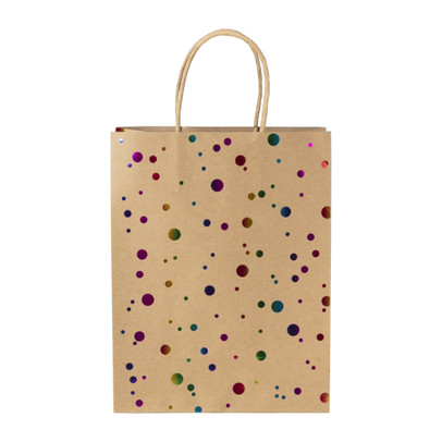 Cadeautasje met stippen - papier