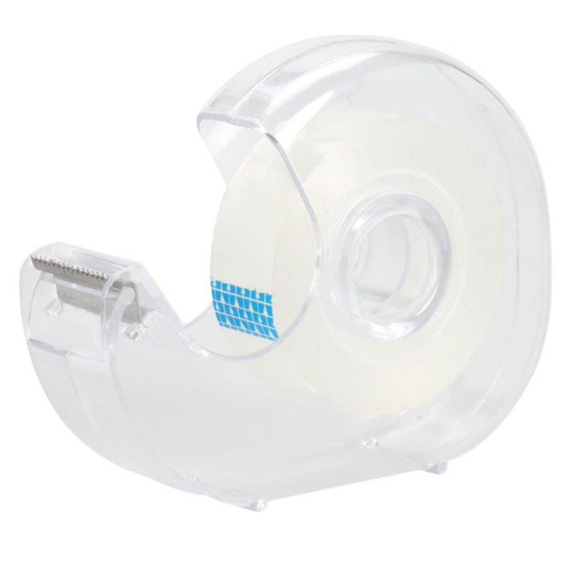 Plakbandhouder - transparant - 11x11x2.5 cm