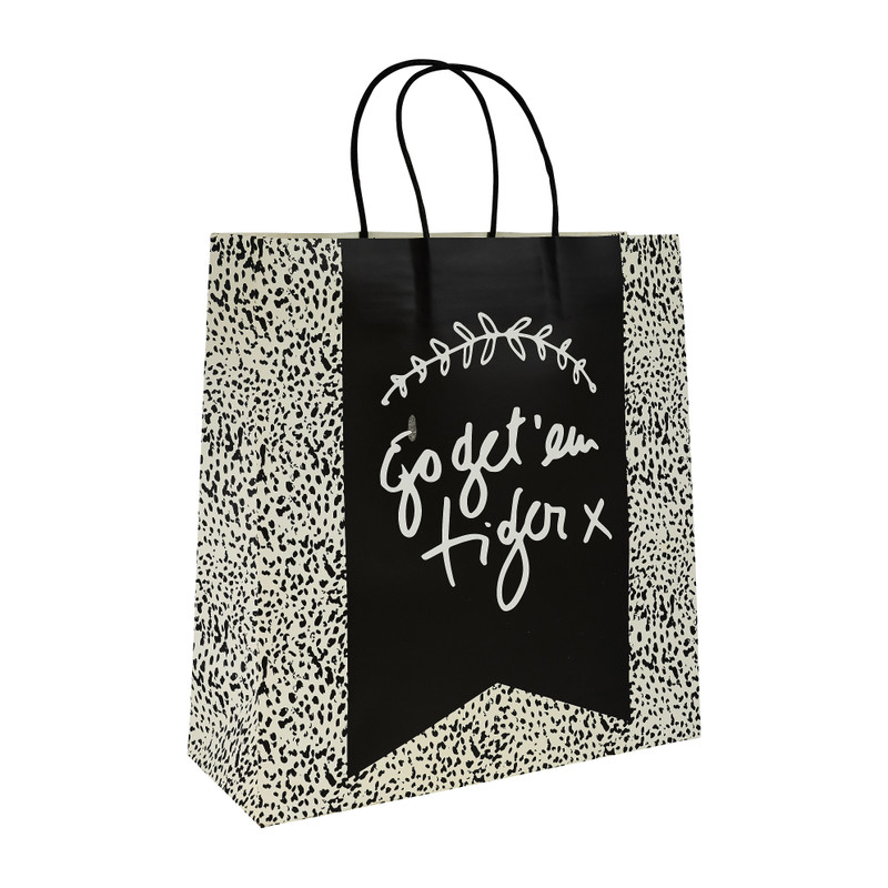 Cadeautasje go get em tiger - 26x10 cm