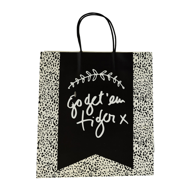 Cadeautasje go get em tiger - 26x10 cm