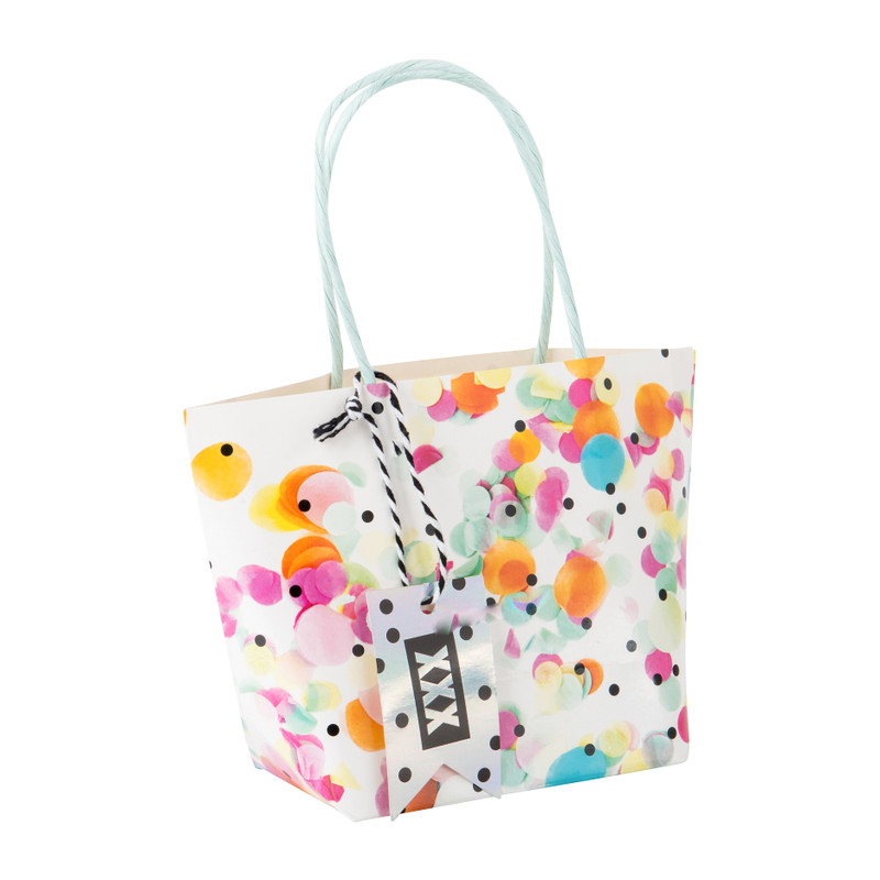 Cadeautasje confetti S - 19x13 cm