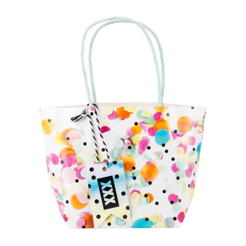 Cadeautasje confetti S - 19x13 cm