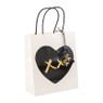 Cadeautasje hart M - 18x21 cm
