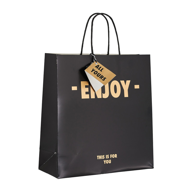 Cadeautasje enjoy L- 26x27 cm