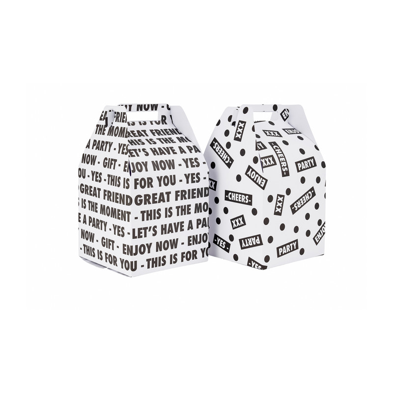 Vouwdoosjes cadeautjes - 11.5x11.5x19.5 cm - set van 2 