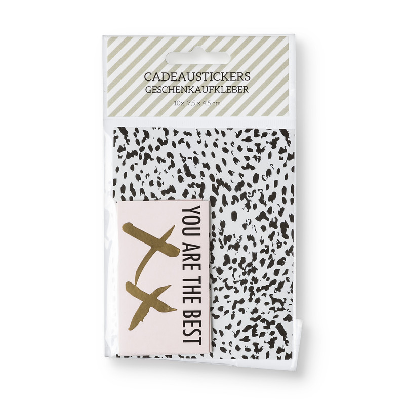 Cadeaustickers XX - set van 10
