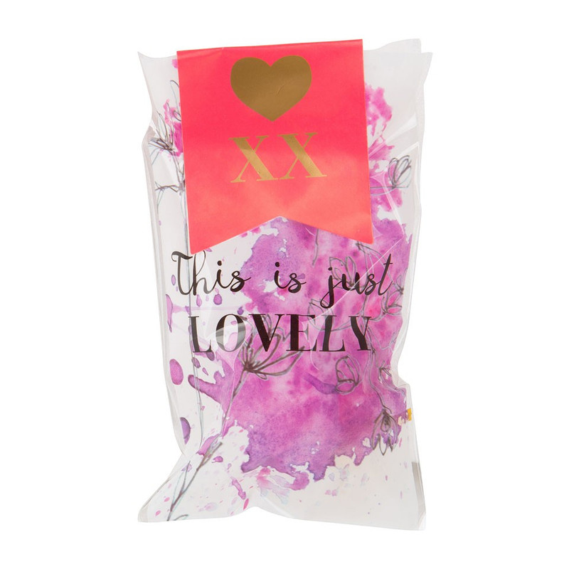 Cadeautasjes aquarel - 9x15 cm - set van 6