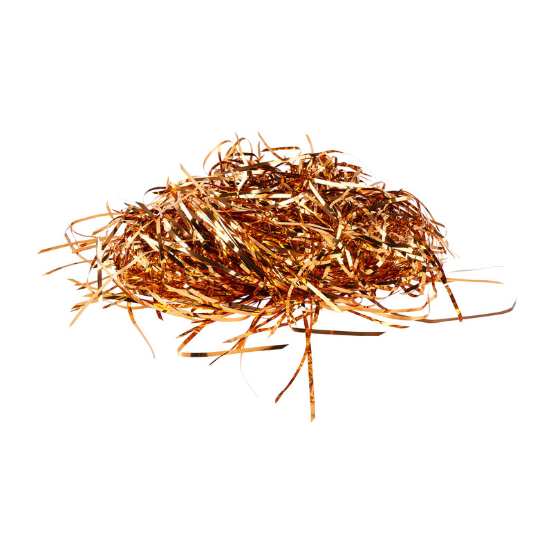 Folie tinsels versnipperd - koperkleurig - 20 gram