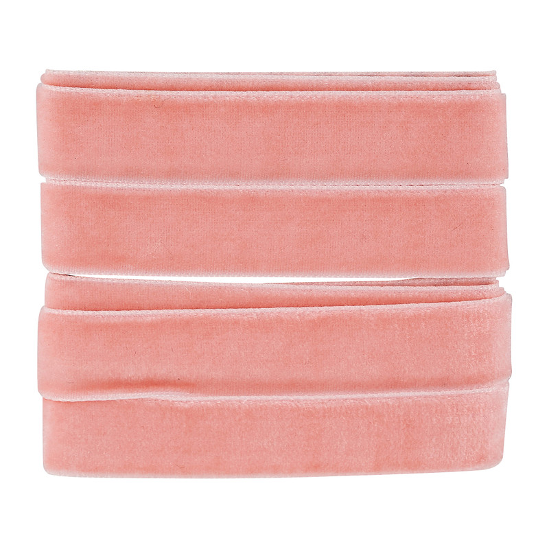 Inpaklint suede - roze - 2 meter