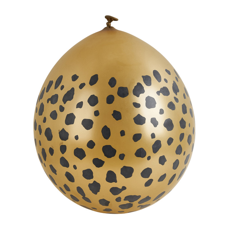 Ondenkbaar tij koppeling ballonnen leopard - goud - set van 8 | Xenos