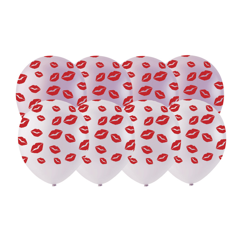 Ballonnen kisses - set van 8
