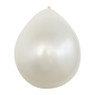 Ballonnen metallic - wit - 9 stuks
