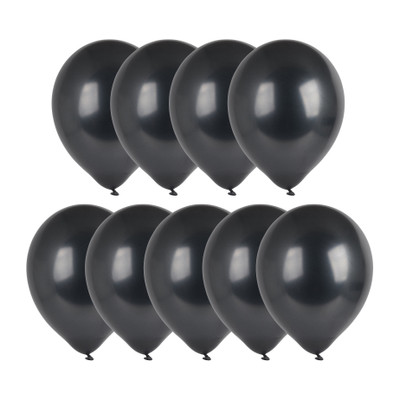 moord Ciro pot Ballonnen metallic - zwart - set van 9 | Xenos