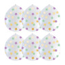 Confettiballon gekleurde sterren - 6 stuks