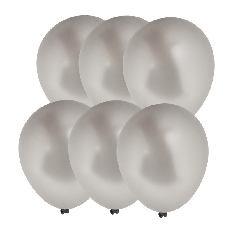 Eenheid Onvermijdelijk Wierook Ballon metallic - zilverkleurig - 6 stuks | Xenos