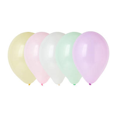 paradijs Vochtigheid Dag Ballonnen pastel - 50 stuks | Xenos
