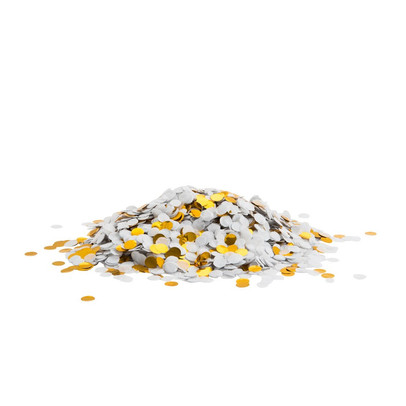 Confetti - wit / goud 