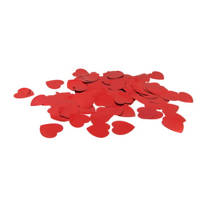 Confetti hart rood