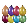 Ballonnen metallic - multikleur - set van 8