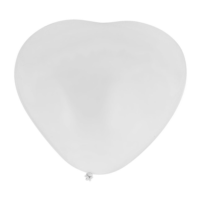 Schuldenaar Trouwens buis Ballonnen hartvorm - wit - 8 stuks | Xenos