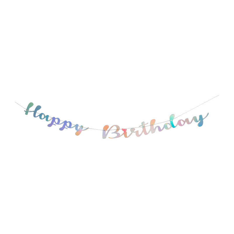 animatie verraad Positief Slinger - Happy birthday - zilverkleurig | Xenos