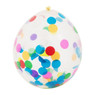 Ballon confetti - multikleur - set van 6