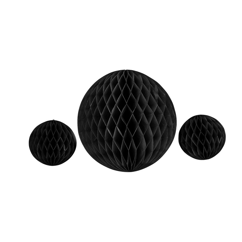 Honeycomb - zwart - set van 3