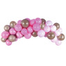 Kit ballonnenboog - roze/goudkleurig - 60 stuks