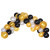 Kit ballonnenboog - goudkleurig/zwart/wit - 60 stuks