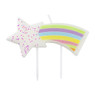 Taartkaarsje - regenboog