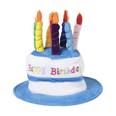 Feesthoed happy birthday - one size