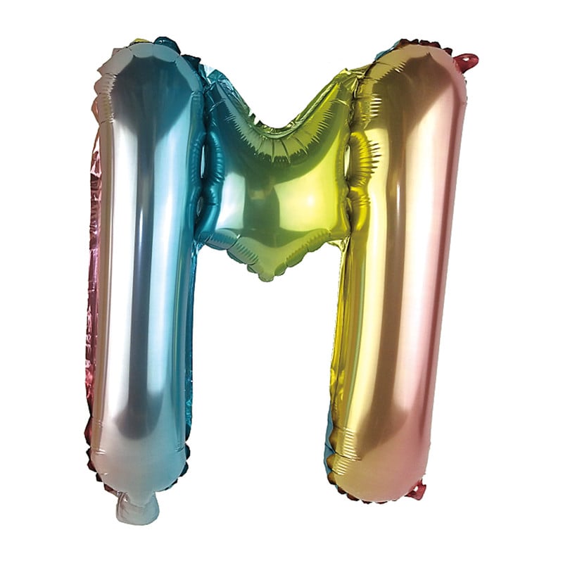 Folie ballon M - regenboog metallic - 30 cm