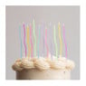 Taartkaarsjes gedraaid - set van 12 - ø3x15 cm