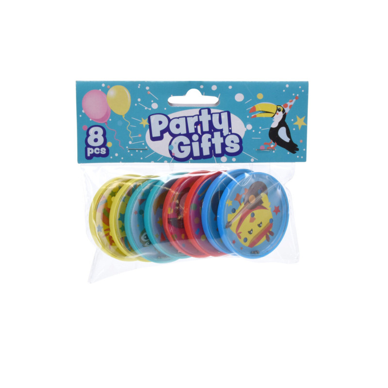 Uitdeelcadeautje kantelpuzzel - multikleur - set van 8