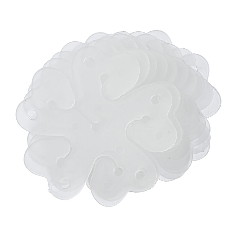 Ballon clip bloemvorm - set van 10 - ø8x1 cm