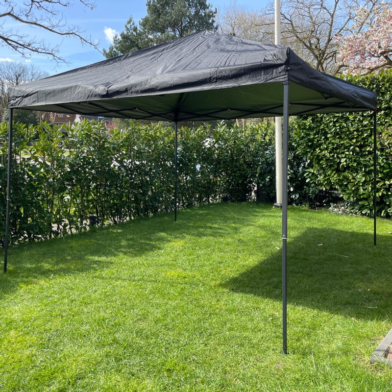 Partytent easy-up - zwart - 3 x 3 meter 