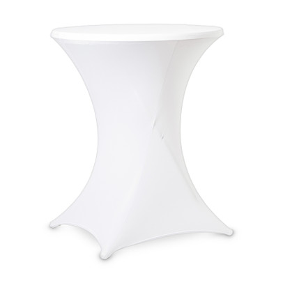 Statafelrok - wit - polyester - 80x110 cm